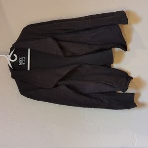 Marc New York black shawl collar blazer lined cardigan boucle L